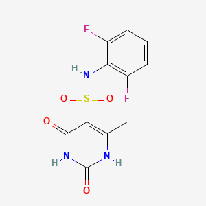 molecular formula C11H9F2N3O4S B6004353 N-(2,6-difluorophenyl)-2-hydroxy-4-methyl-6-oxo-1,6-dihydropyrimidine-5-sulfonamide 