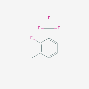 molecular formula C9H6F4 B060046 2-Fluoro-3-(trifluoromethyl)styrene CAS No. 1298094-29-7
