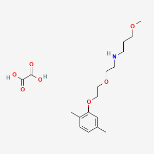 molecular formula C18H29NO7 B6004639 N-{2-[2-(2,5-dimethylphenoxy)ethoxy]ethyl}-3-methoxy-1-propanamine oxalate 