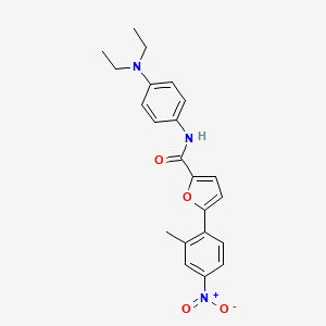 molecular formula C22H23N3O4 B6004860 N-[4-(diethylamino)phenyl]-5-(2-methyl-4-nitrophenyl)furan-2-carboxamide 