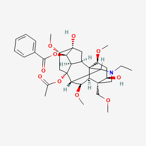molecular formula C34H47NO10 B600488 13-Dehydroxyindaconitine CAS No. 4491-19-4