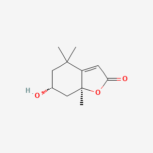 (6r,7As)-6-hydroxy-4,4,7a-trimethyl-6,7-dihydro-5h-1-benzofuran-2-one