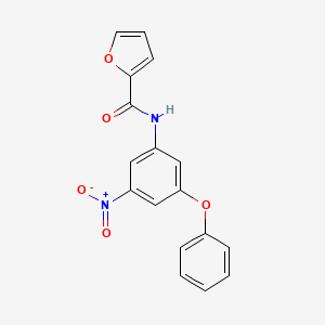 molecular formula C17H12N2O5 B6005112 N~2~-(3-NITRO-5-PHENOXYPHENYL)-2-FURAMIDE 