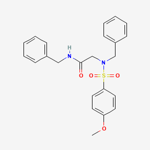 molecular formula C23H24N2O4S B6005162 N-benzyl-2-[benzyl-(4-methoxyphenyl)sulfonylamino]acetamide 