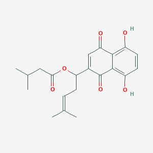 molecular formula C21H24O6 B600525 Isovalerylshikonin CAS No. 76549-35-4