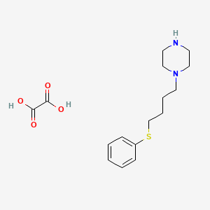 molecular formula C16H24N2O4S B6005311 Oxalic acid;1-(4-phenylsulfanylbutyl)piperazine 