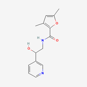 molecular formula C14H16N2O3 B6005364 N-(2-hydroxy-2-pyridin-3-ylethyl)-3,5-dimethylfuran-2-carboxamide 