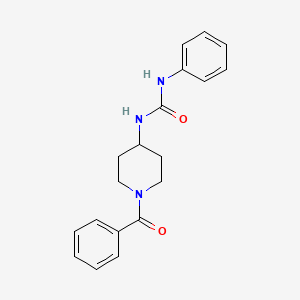 molecular formula C19H21N3O2 B6005395 N-(1-BENZOYL-4-PIPERIDYL)-N'-PHENYLUREA 