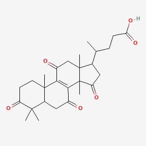 4-(4,4,10,13,14-pentamethyl-3,7,11,15-tetraoxo-2,5,6,12,16,17-hexahydro-1H-cyclopenta[a]phenanthren-17-yl)pentanoic acid