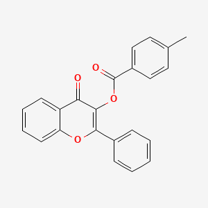 molecular formula C23H16O4 B600580 3-(4-methyl benzoyloxy) flavone CAS No. 808784-08-9