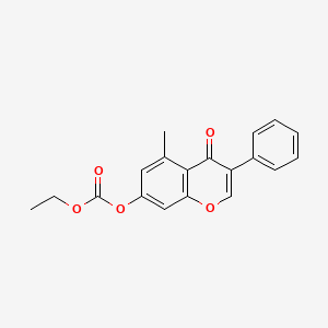 molecular formula C19H16O5 B600581 7-Hydroxy-5-methyl isoflavone ethyl carbonate ester CAS No. 612092-75-8