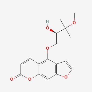 molecular formula C17H18O6 B600632 oxypeucedanin methanolate CAS No. 52939-12-5
