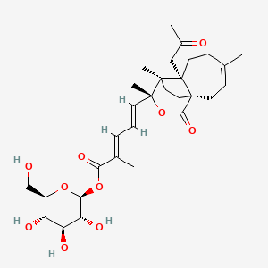 molecular formula C28H38O11 B600677 Pseudolaric acid A beta-D-glucoside CAS No. 98891-44-2