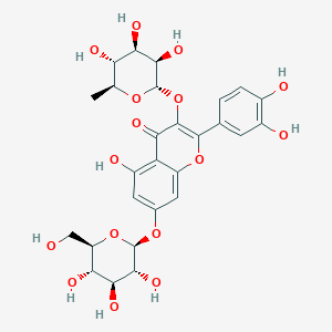molecular formula C27H30O16 B600682 quercetin 3-O-rhamnoside-7-O-glucoside CAS No. 17306-45-5