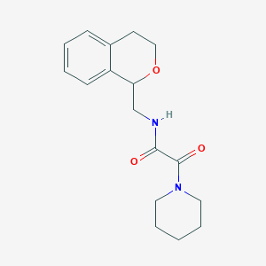 molecular formula C17H22N2O3 B6006917 N-(3,4-dihydro-1H-isochromen-1-ylmethyl)-2-oxo-2-(piperidin-1-yl)acetamide 