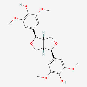 molecular formula C22H26O8 B600719 (-)-Syringaresinol CAS No. 6216-81-5
