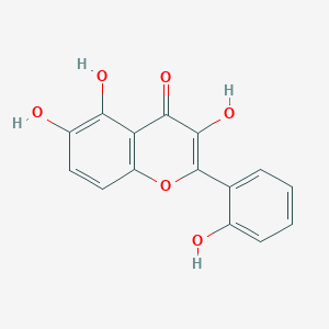 molecular formula C15H10O6 B600730 3,5,6-Trihydroxy-2-(2-hydroxyphenyl)-4H-chromen-4-one CAS No. 3951-46-0