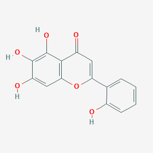 molecular formula C15H10O6 B600732 5,6,7-Trihydroxy-2-(2-hydroxyphenyl)chromen-4-one CAS No. 3951-44-8