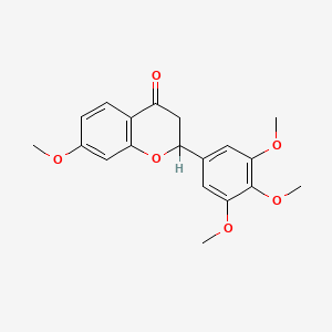 molecular formula C19H20O6 B600734 7,3',4',5'-Tetramethoxyflavanone CAS No. 138469-47-3