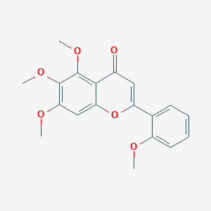 2-(2-Methoxyphenyl)-5,6,7-trimethoxy-4H-1-benzopyran-4-one