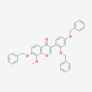 molecular formula C37H30O6 B600743 7-(Benzyloxy)-3-(2,4-bis(benzyloxy)phenyl)-8-methoxy-4H-chromen-4-one CAS No. 74048-92-3