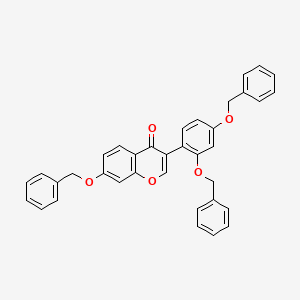 molecular formula C36H28O5 B600744 7-(Benzyloxy)-3-(2,4-bis(benzyloxy)phenyl)-4H-chromen-4-one CAS No. 62027-17-2