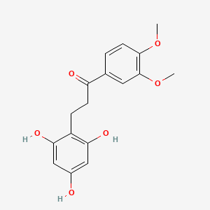 molecular formula C17H18O6 B600752 1-(3,4-Dimethoxyphenyl)-3-(2,4,6-trihydroxyphenyl)propan-1-one CAS No. 89294-53-1