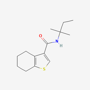 molecular formula C14H21NOS B6007541 N-(TERT-PENTYL)-4,5,6,7-TETRAHYDRO-1-BENZOTHIOPHENE-3-CARBOXAMIDE 