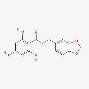 molecular formula C16H14O6 B600759 3-(Benzo[d][1,3]dioxol-5-yl)-1-(2,4,6-trihydroxyphenyl)propan-1-one CAS No. 206194-38-9