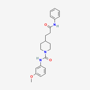 4-(3-anilino-3-oxopropyl)-N-(3-methoxyphenyl)-1-piperidinecarboxamide