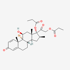 molecular formula C28H37BrO7 B600787 9-Deschloro-9-bromo-beclomethasone dipropionate CAS No. 52092-14-5