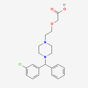 molecular formula C21H25ClN2O3 B600799 3-Chlorocetirizine CAS No. 1232460-31-9