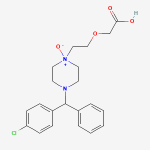 molecular formula C21H25ClN2O4 B600800 Cetirizine N-oxide CAS No. 1076199-80-8