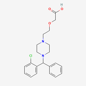 molecular formula C21H25ClN2O3 B600803 2-Chlorocetirizine CAS No. 83881-59-8