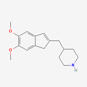 4-((5,6-Dimethoxy-1H-inden-2-YL)methyl)piperidine
