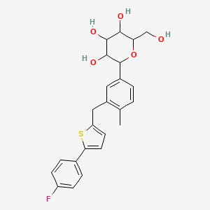 molecular formula C24H25FO5S B600838 卡格列净 alpha-异构体杂质 CAS No. 1589590-87-3