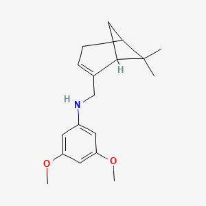molecular formula C18H25NO2 B6008432 N-[(6,6-dimethyl-2-bicyclo[3.1.1]hept-2-enyl)methyl]-3,5-dimethoxyaniline 