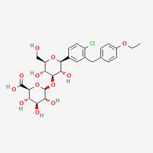 molecular formula C27H33ClO12 B600845 Dapagliflozin 3-o-glucuronide CAS No. 1351438-75-9
