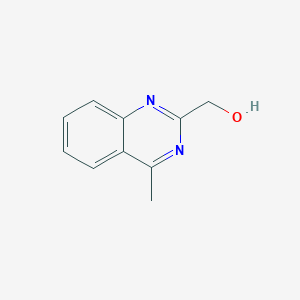 molecular formula C10H10N2O B600847 (4-Methylquinazolin-2-yl)methanol CAS No. 13535-91-6
