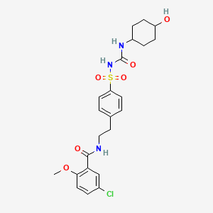 molecular formula C23H28ClN3O6S B600855 4-Hydroxyglibenclamide CAS No. 23155-04-6