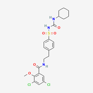 molecular formula C23H27Cl2N3O5S B600859 Glyburide Impurity E CAS No. 57334-89-1