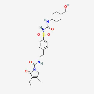 molecular formula C24H34N4O6S B600861 Hydroxyglimepiride CAS No. 600177-94-4
