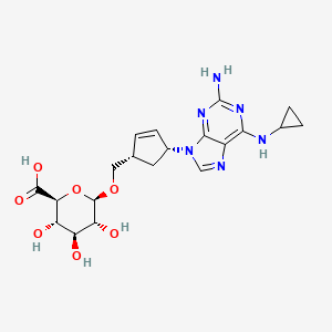 molecular formula C20H26N6O7 B600873 Abacavir 5'-beta-D-Glucuronide CAS No. 384329-76-4