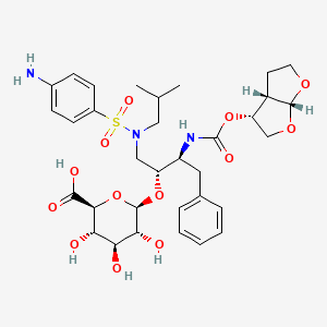 molecular formula C33H45N3O13S B600885 Darunavir O-|A-D-Glucuronide CAS No. 1159613-27-0