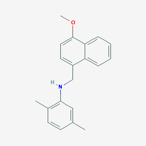 molecular formula C20H21NO B6008877 N-[(4-methoxynaphthalen-1-yl)methyl]-2,5-dimethylaniline 