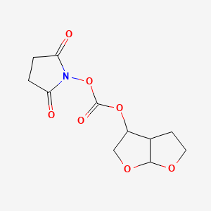 molecular formula C11H13NO7 B600901 2,3,3a,4,5,6a-hexahydrofuro[2,3-b]furan-4-yl (2,5-dioxopyrrolidin-1-yl) carbonate CAS No. 253265-98-4