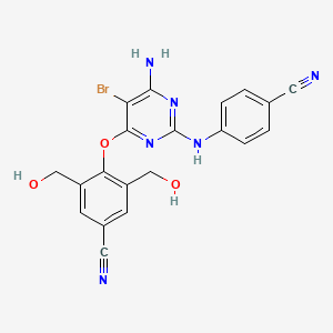 molecular formula C20H15BrN6O3 B600903 Dihydroxy Etravirine CAS No. 1246818-67-6
