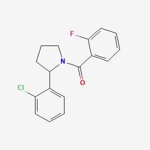 molecular formula C17H15ClFNO B6009131 2-(2-chlorophenyl)-1-(2-fluorobenzoyl)pyrrolidine CAS No. 1174887-29-6