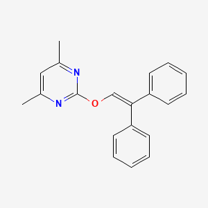 2-(2,2-Diphenylethenoxy)-4,6-dimethylpyrimidine