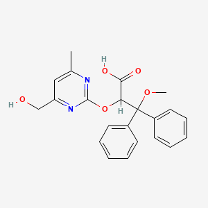 molecular formula C22H22N2O5 B600922 rac 4-Hydroxymethyl Ambrisentan CAS No. 1106685-84-0